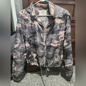 Ashley Camo Windbreaker Jacket